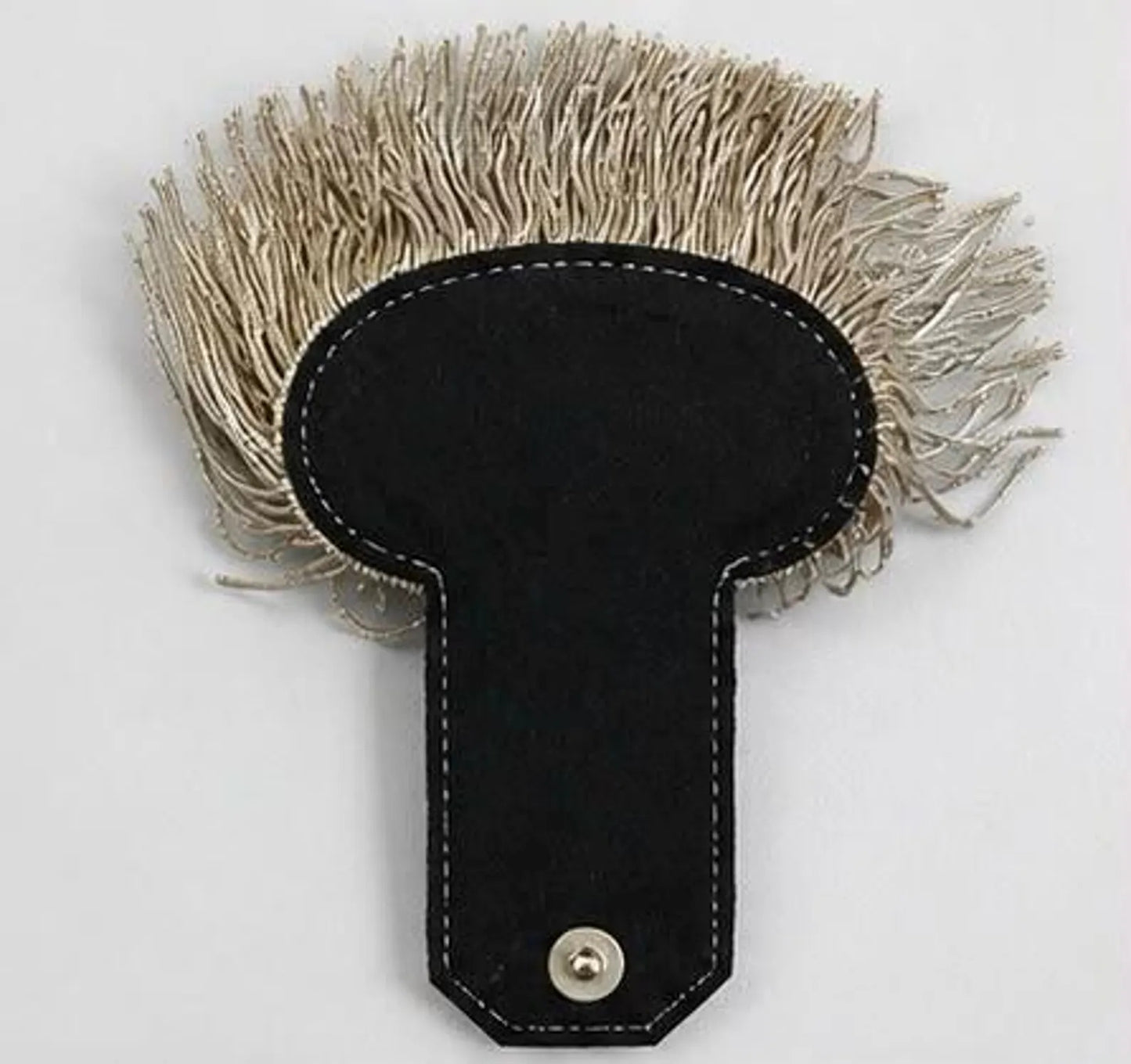 Premium Silver Bullion Fringe Shoulder Epaulettes – Military Dress Uniform Shoulder Boards (Pair)