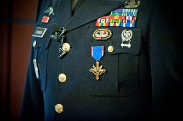 Premium Military Dress Uniform Medal & Ribbon Badge Set