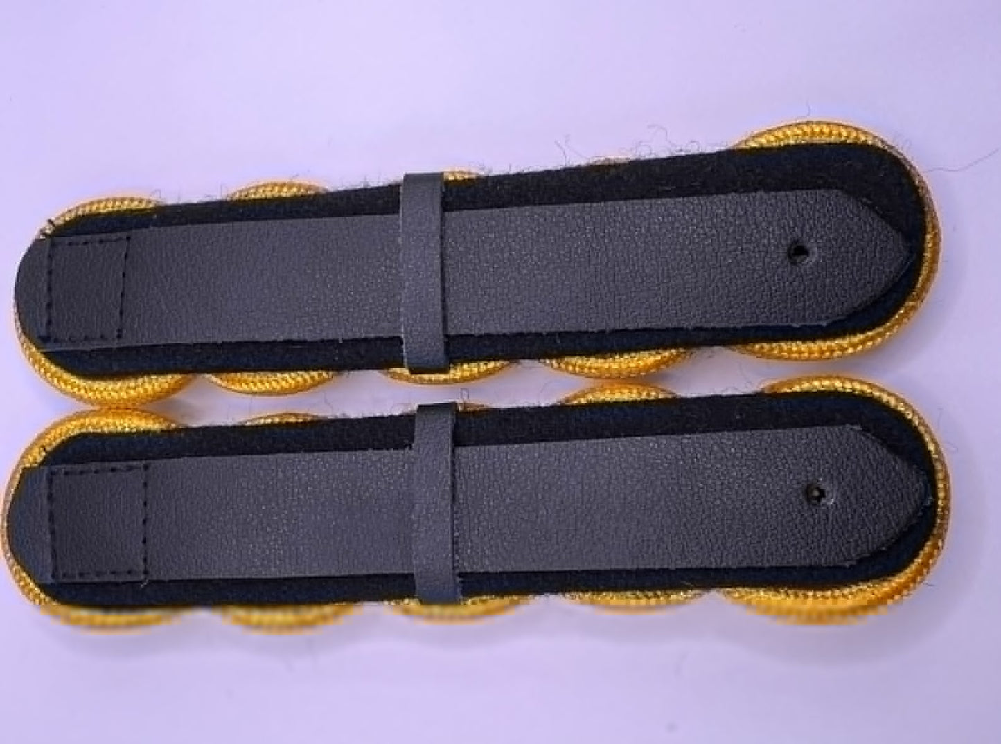 Premium Gold Bullion Wire Braided Shoulder Boards (Pair) – Ceremonial Military Uniform Epaulettes