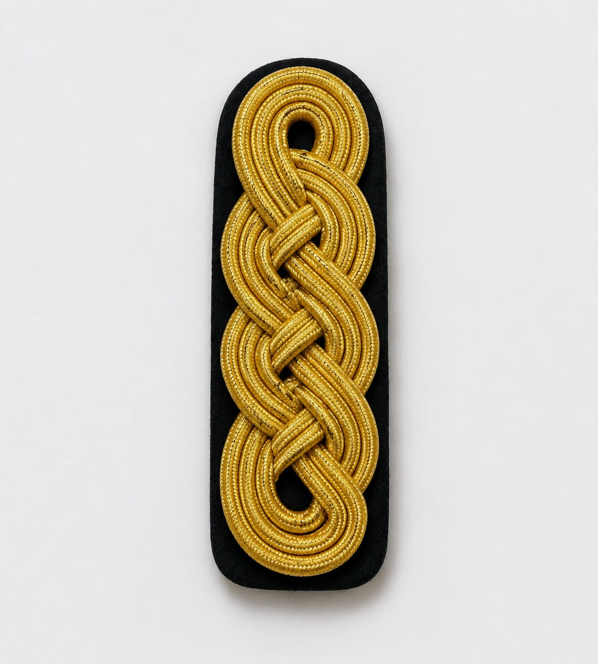 Premium Gold Braided Military Shoulder Board Insignia Patch -1 – Ceremonial Uniform Rank Decoration